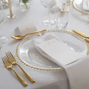 Beaded Charger Plates