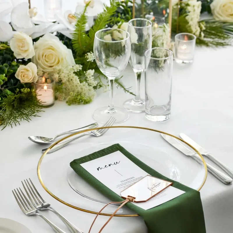 Rimmed Charger Plates