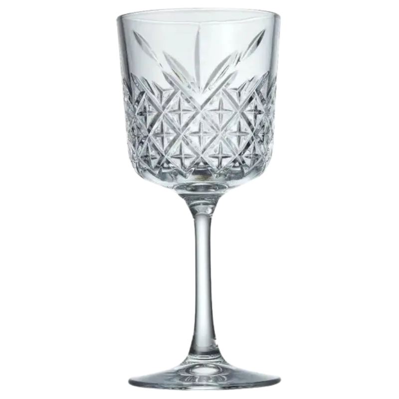 Crystal-Cut Wine Glasses