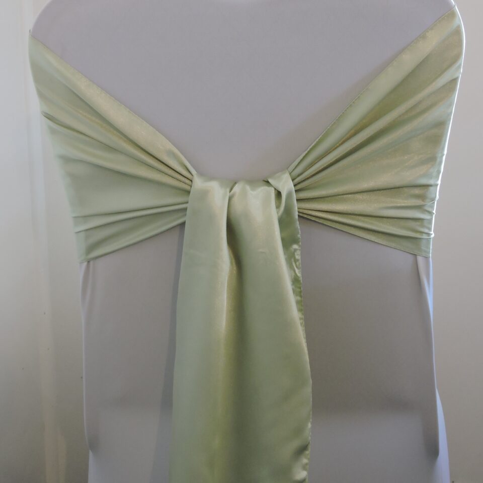 Apple Green Satin Cravat