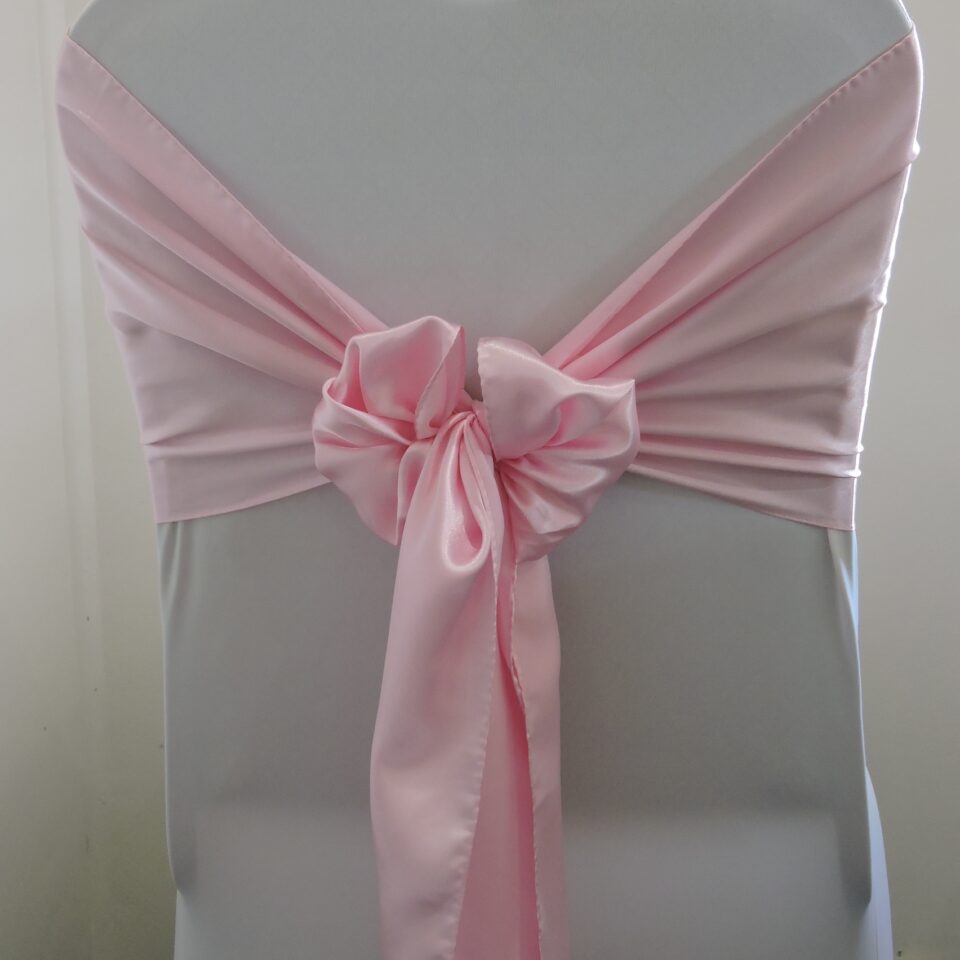 Baby Pink Satin Bow