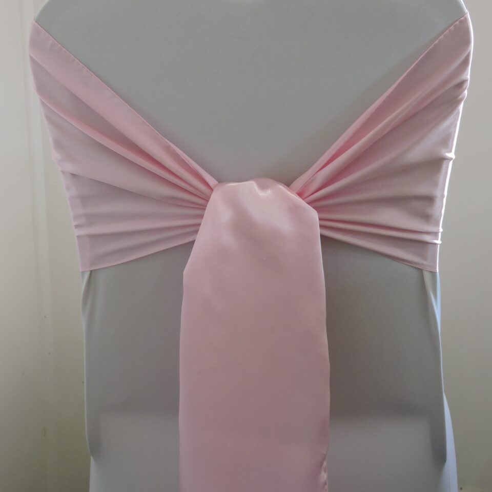 Baby Pink Satin Cravat