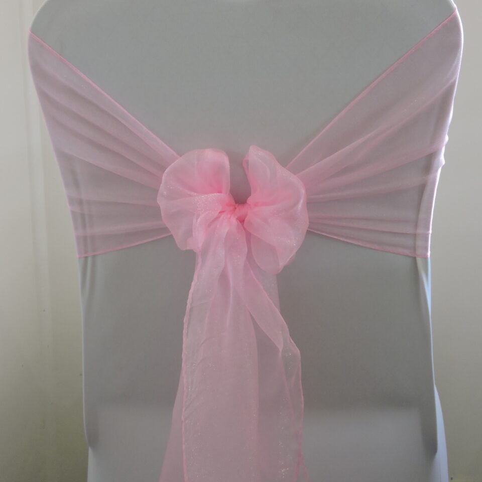 Candy-Baby Pink Organza Bow
