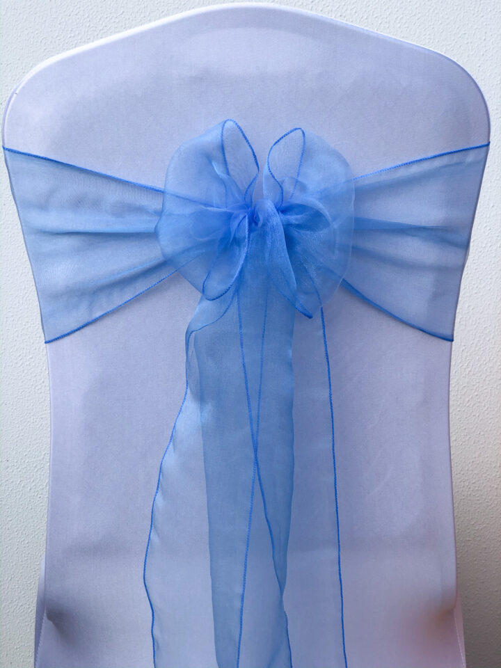 Periwinkle Blue Organza Bow