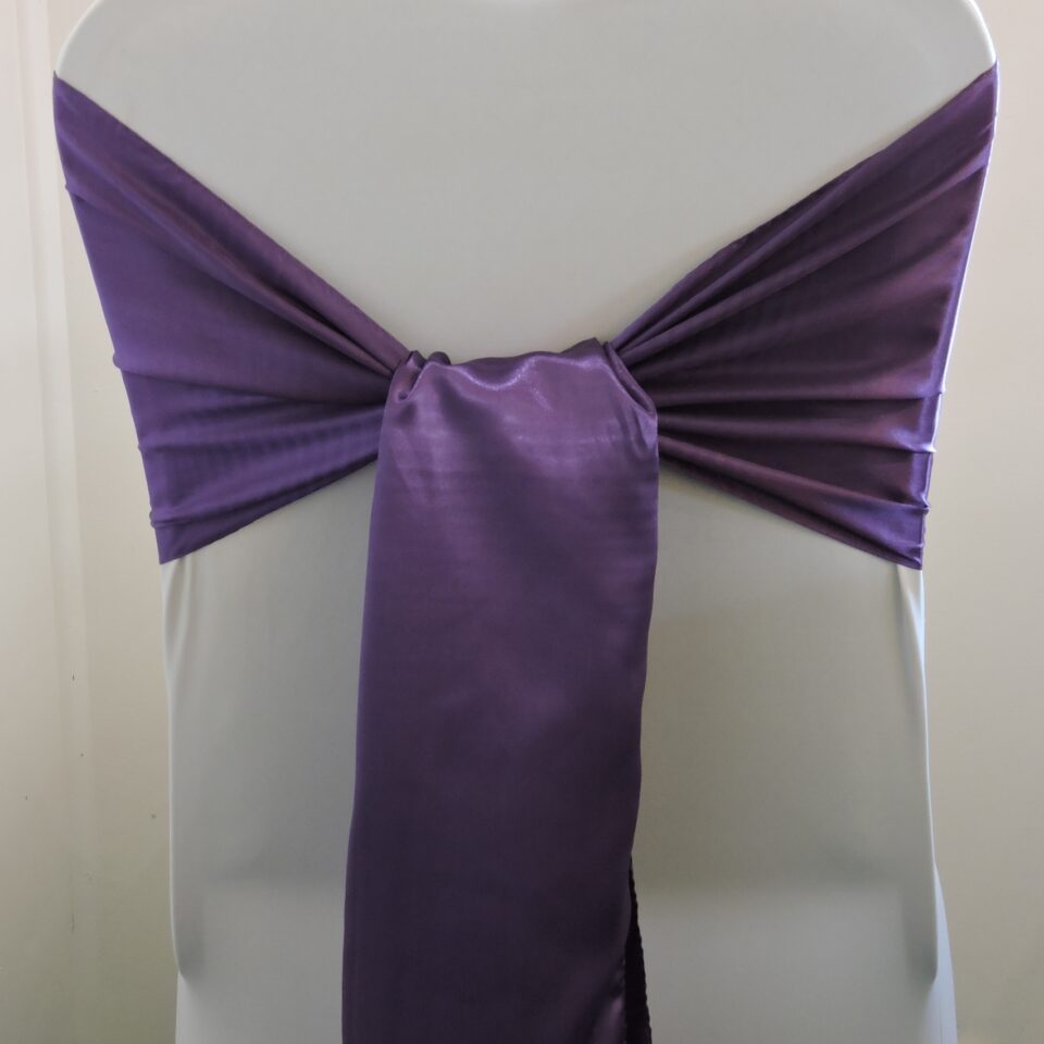 Purple Satin Cravat