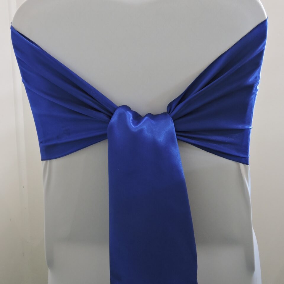 Royal Blue Satin Cravat