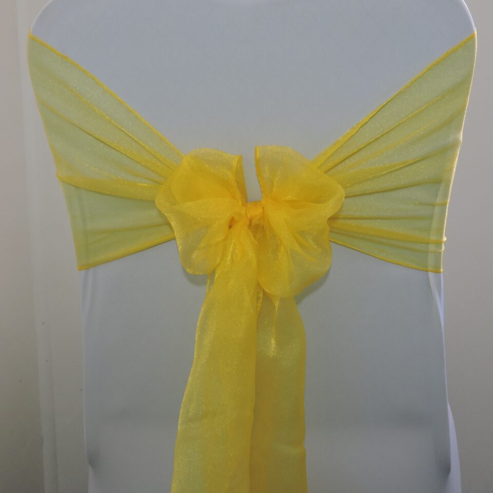 Yellow Organza Bow
